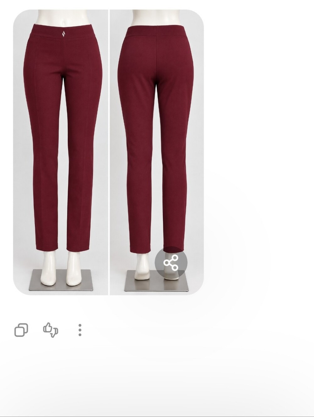 Skechers High-Rise Wine Stretch Leggings